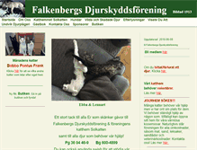 Tablet Screenshot of falkenbergsdjurskydd.se